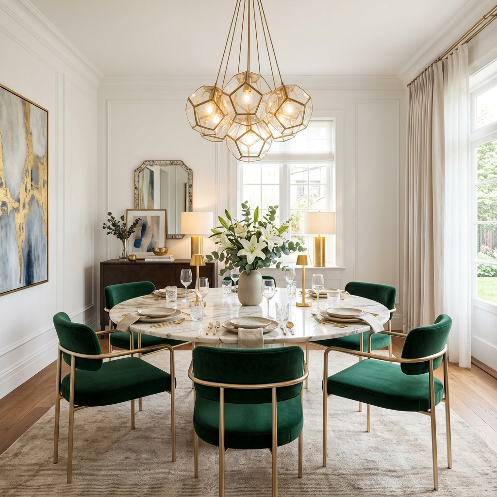 Upper West Side Townhouse — luxury staged dining room