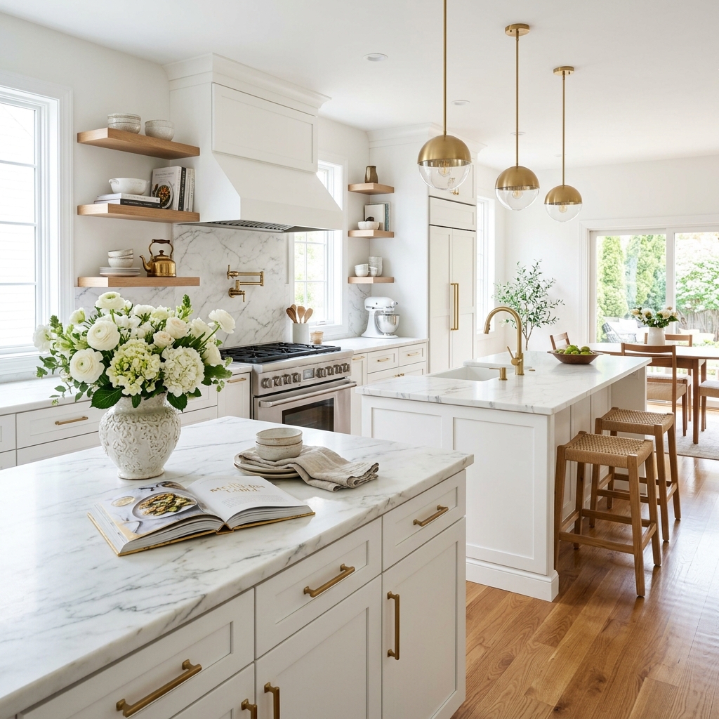 Brooklyn Heights Residence — luxury staged kitchen